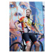 Rosti POP ART Pánské cyklistické kraťasy s laclem, černá, velikost