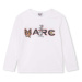 Dětská bavlněná košile s dlouhým rukávem Marc Jacobs bílá barva, s potiskem