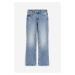H & M - Bootcut High Jeans - modrá