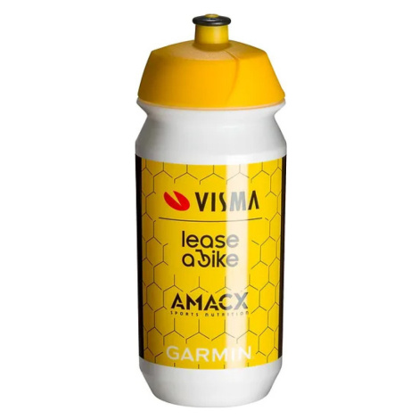 TACX Cyklistická láhev na vodu - VISMA-LEASE A BIKE - bílá/žlutá