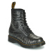 Dr. Martens 1460 Gunmetal Wild Croc Emboss Černá