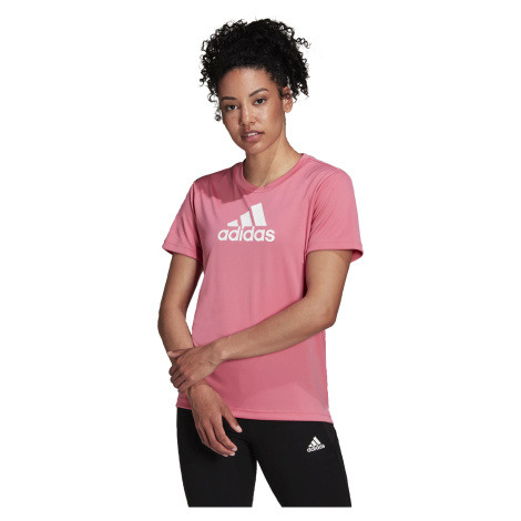 Dámské tričko adidas Primeblue Designed 2 Move Logo Sport Tee Rose Tone
