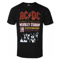 Tričko metal pánské AC-DC - Wembley '79 - ROCK OFF - ACDCECOTS01MB