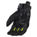 Pánské moto rukavice LS2 Spark 2 Leather Black H-V černá/fluo žlutá