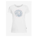 Bílé dámské tričko z organické bavlny ALPINE PRO PLANETA