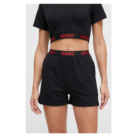 Pyžamové šortky HUGO dámské, černá barva, 50490600 Hugo Boss