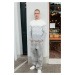 Trendyol Gray Regular Crew Neck Ethnic Knitwear Sweater