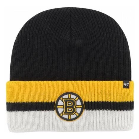 Boston Bruins Split Cuff Knit Black Hokejová čepice