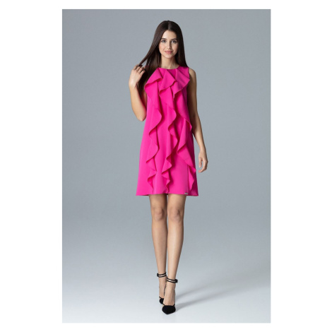 Společenské šaty model 18590148 tmavě růžové - Figl