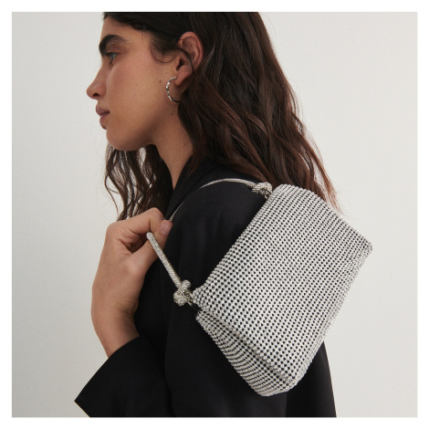 Reserved - Kabelka s třpytkami - Stříbrná