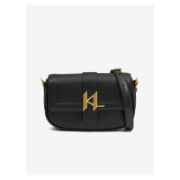 Černá dámská kožená crossbody kabelka KARL LAGERFELD Shooting Stars - Dámské