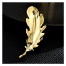Éternelle Luxusní brož se zirkony a perlou Estrella Gold B7162-LXT0568B Zlatá