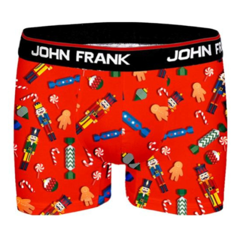 Pánské boxerky John Frank JFBD19 | červená