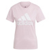 adidas LOUNGEWEAR ESSENTIALS LOGO Dámské triko, růžová, velikost