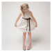 Dívčí krajkové šaty s mašlí okolo pasu - 3 barvy FashionEU