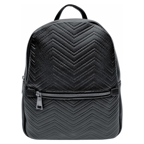 Černý dámský batoh s moderním vzorem Letty Tapple