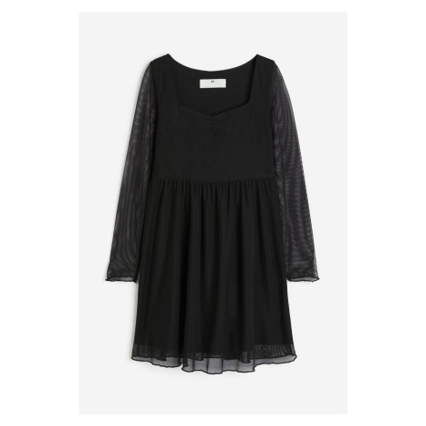 H & M - Šaty's dlouhým rukávem - černá H&M