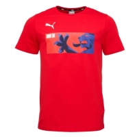 Puma CASUALS TEE Pánské triko, červená, velikost