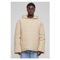 Urban Classics / Hooded Block Puffer Jacket wetsand