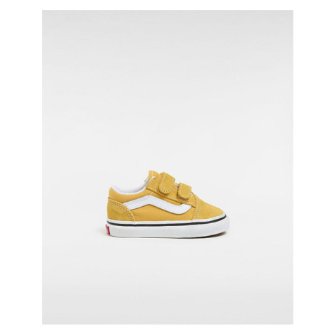 VANS Toddler Old Skool Hook And Loop Shoes Toddler Yellow, Size