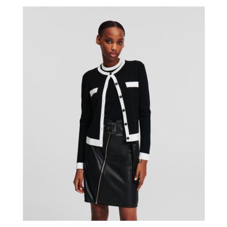 Kardigan karl lagerfeld classic lslv cardigan black