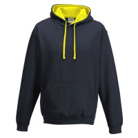 Just Hoods Unisex týmová kontrastní klokánka s kapucí