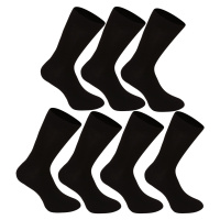 7PACK ponožky Nedeto vysoké bambusové černé