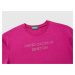 Benetton, T-shirt With Rhinestone Logo