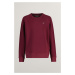 MIKINA GANT SHIELD C-NECK WINE RED