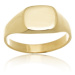 Pánský prsten ze žlutého zlata PP009F + DÁREK ZDARMA