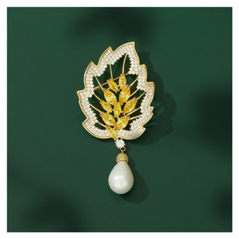 Éternelle Brož Swarovski Elements Reneé B7122-XR08253(1) Zlatá