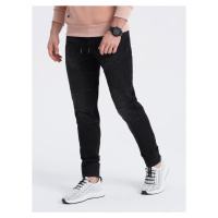 Pánské džínové jogger kalhoty s prošíváním - V2 - ESPIR