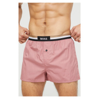Bavlněné boxerky BOSS 2-pack růžová barva