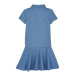 Polo Ralph Lauren SS POLO DRES-DRESSES-KNIT Modrá