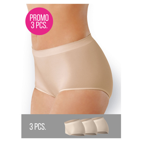 3PACK- Kalhotky s vyšším pasem bezešvé Culotte Intimidea