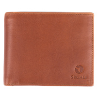 SEGALI Pánská kožená peněženka 1018 cognac