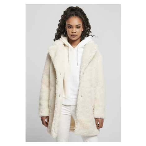 Kabát Ladies Oversized Sherpa Coat - whitesand Urban Classics