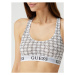 Sportovní bralette podprsenka - O1GC04JR06B - FF91 - Černo/bílá - Guess