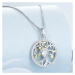 GRACE Silver Jewellery Luxusní stříbrný náhrdelník Strom života - stříbro 925/1000 NH-BSN371/82 