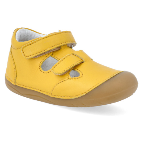 Barefoot sandálky Lurchi - Flotty Nappa Yellow žluté