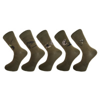 Pánské ponožky - Aura.Via FE4346, khaki Barva: Khaki