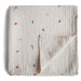 Mushie Muslin Swaddle Blanket Organic Cotton zavinovačka Dinosaurs 120cm x 120cm 1 ks