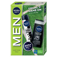 NIVEA MEN Feeling Game On dárková sada (na tělo a obličej) pro muže