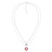 Tommy Hilfiger Moderní dvojitý ocelový náhrdelník s krystalem Layered 2780803