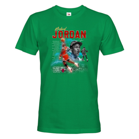 Pánské tričko s potiskem Michael Jordan - dárek pro basketbalistu BezvaTriko