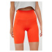 Tréninkové šortky P.E Nation Rudimental dámské, oranžová barva, hladké, high waist