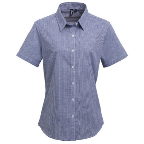 Premier Workwear Dámská bavlněná košile s krátkým rukávem PR321 Navy