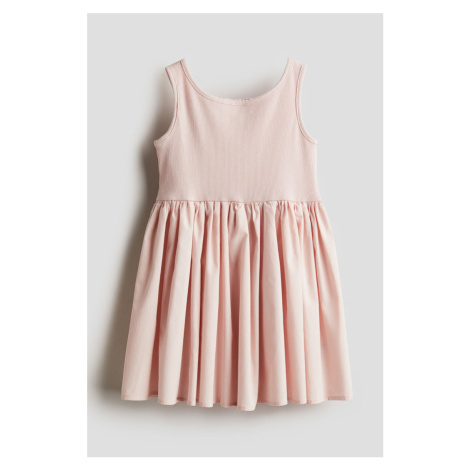 H & M - Bavlněné šaty's mašlí - oranžová H&M
