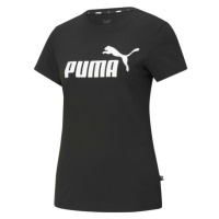 Puma ESSENTIALS LOGO TEE Dámské triko, černá, velikost