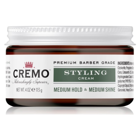 Cremo Hair Styling Cream Medium Styling hydratační stylingový krém na vlasy pro muže 113 g